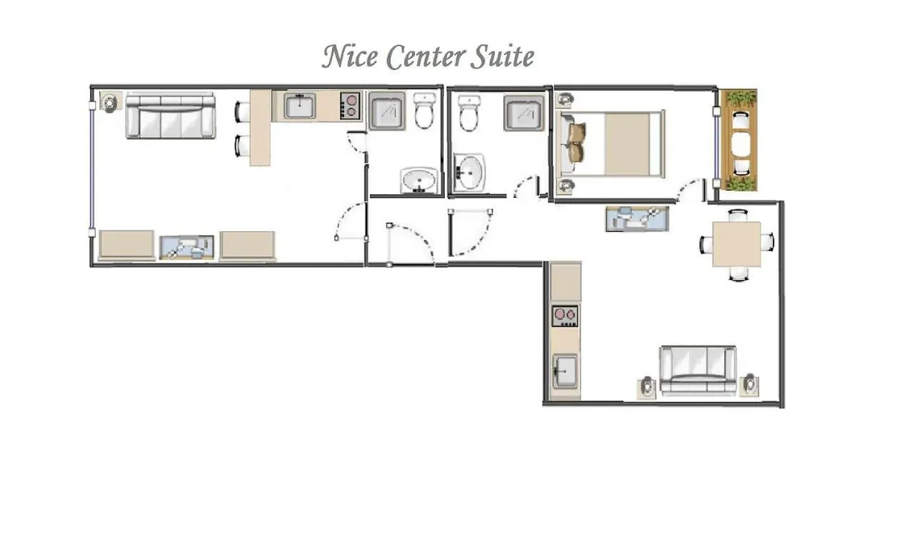 Apartamento Nice Centre Flat - Modern, Quiet And Brand New Francia